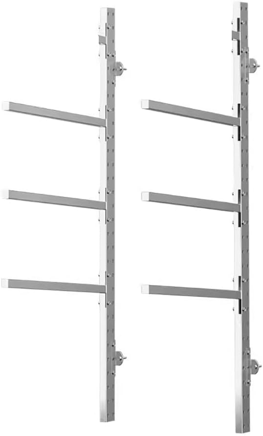 Wall-Mounted Multi-Layer Car Bumper Spray Paint Rack, Car Body Repair Spray Paint Storage Rack, 75° Angle Adjustable Storage Rod, Professional Car Body Spray Paint Drying Rack,A