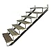 Pylex 13907 7 Steps Steel Stair Stringers, Black