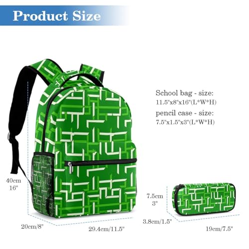 Sac à dos avec trousse à crayons pour le lycée et les sorties de jour - 2