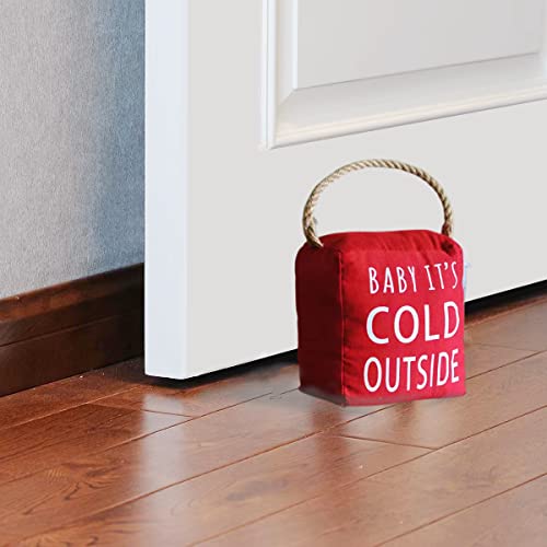 Decorative Door Stopper, Heavy Duty Door Stop, Weighted Fabric Door Stoppers For Home And Office Holiday Decorations (Red With Letters) #TOP5
