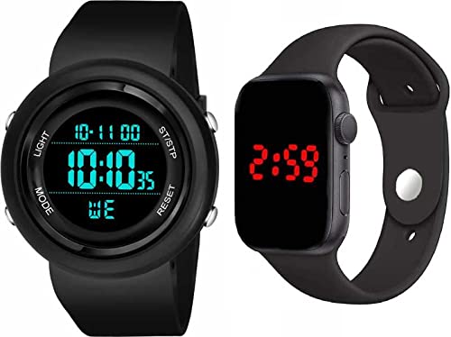 GOLDENIZE FASHION Round Digital Date and Time Sports Multi Functional Unisex Waterproof Gym Fitness Freek Stylish Birthday Gift Watches Latest for Boys and Men Pack of 2 (B09RFWWRZW) Amazon Price History, Amazon Price Tracker