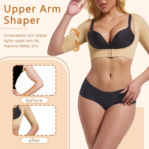 ONEW Upper Arm Shaper Compression Sleeves For Women Faja Post Surgery Slimming Posture Corrector Tops Shapewear3