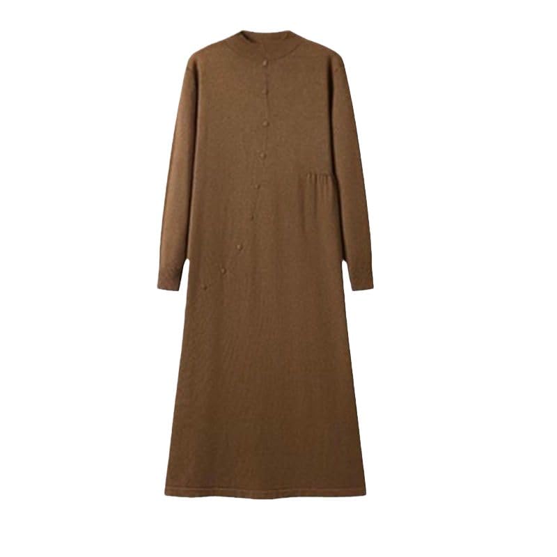 Robe en tricot ample maille douce et coupe fluide longueur genou - 5
