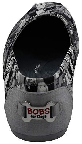 Skechers Skechers BOBS Women's Plush-Wag Party Light Grey Flat 8.5 M US