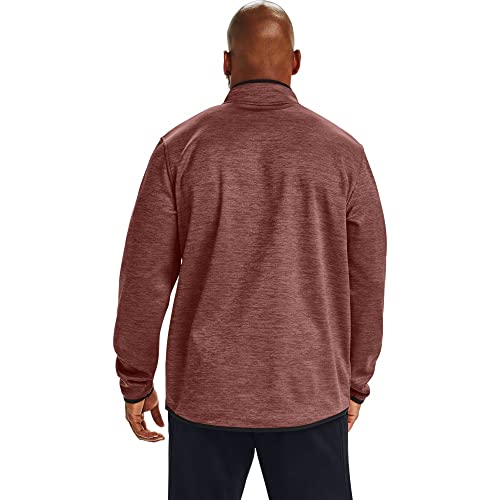 Under Armour Men's Armour Fleece 1/2 Zip T-Shirt , Cinna Red (688)/Black , Medium #TOP24