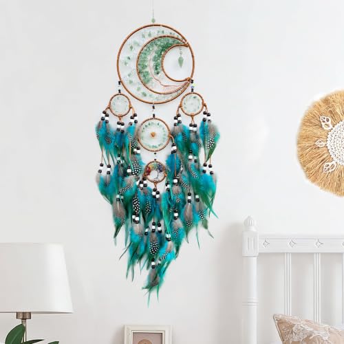 Large Dream Catchers Moon Crystal Tree of Life Dreamcatcher Wall Decor - Image 4