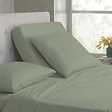 Top Split-King: Adjustable King Bed Sheets - 4PC Bed Sheet Set - 100% Egyptian Cotton - 600 Thread...