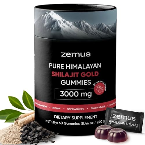 ZEMUS Himalayan Pure Shilajit Gummies I Lab Tested I