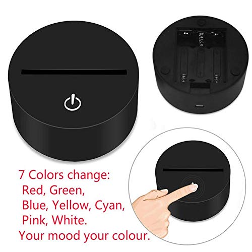 Preisvergleich Produktbild Lsgepavilion Multifunktions-Schreibtischlampe, Bürobedarf, muslimischer Allah, Islam Acryl Smart 7 Farbwechsel Touch Nachtlicht Schreibtischlampe mehrfarbig