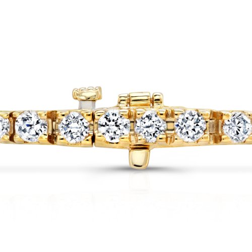 Diamond Wish 1 1/2 to 15 Carat Diamond Tennis Bracelet in 14k White or Yellow Gold (G-H, VS2-SI1, cttw) 7 Inches Long2
