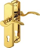  Haustürgarnitur München aus Messing DIN rechts