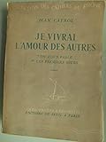 on parle de vous jacket luxembourg  Je vivrai l\'amour des autres On vous parle Les premiers jours Roman