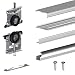 Produktbild Schiebetürbeschlag SLID'UP 210, 270 cm, 16 mm, 3 Türen bis 70 kg, silber, für Schränke, Kleiderschränke, Wandschränke