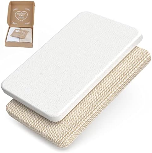 mimaDu® GOTS Bio prześcieradło z gumką do wózka dziecięcego, pokrowiec na materac 70 x 37, 70 x 32, 75 x 35 cm, prześcieradło do wózka dziecięcego, 100% bawełna ekologiczna