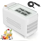 Mini macchina for il ghiaccio, macchina for cubetti di ghiaccio portatile da tavolo da 500 ml con 12 cubetti di ghiaccio in 20 mm di spessore e leva for la rimozione del ghiaccio(White,8)