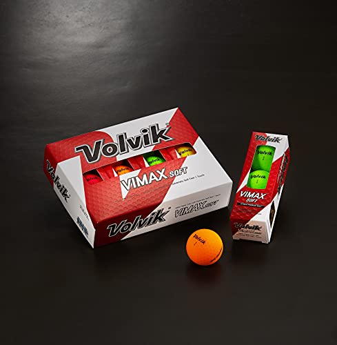 Volvik Vimax Soft Green Golf Balls, Dozen #TOP1