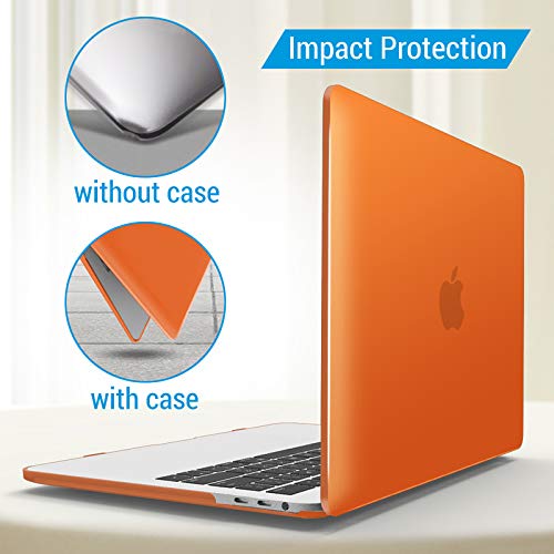 Ibenzer Compatible With 2023 2022 M2 Macbook Pro 13 Inch Case 2021-2016 M1 A2338 A2289 A2251 A2159 A1989 A1706 A1708, Hard Shell Case & Keyboard Cover For Mac Pro 13, Orange, T13Or+1A #TOP7