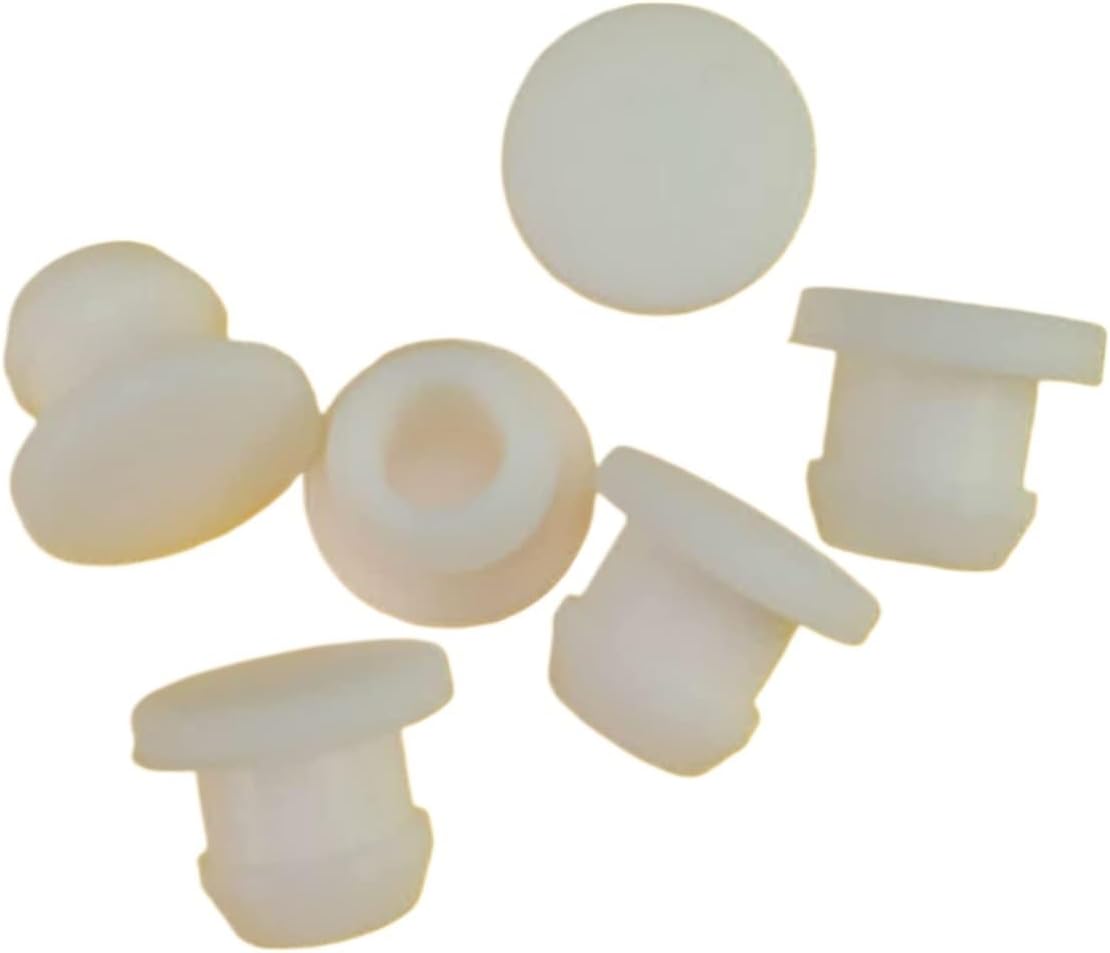 10PCS Transparent Snap-on Silicone Rubber Blanking End Caps Tube Inserts Bung 10mm-30mm(A 28mm)
