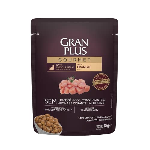Ração Úmida Sachê GranPlus para Gatos Trato Urinário Sabor Frango 85g