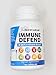Clean Nutraceuticals Immune Defense Support Supplement 8 in 1 with Zinc 50mg Quercetin, VIT C 1000mg, Vitamin D3 5000 IU, Elderberry, Ginger - Immunity System Booster for Adults, Vegan - 60 Count