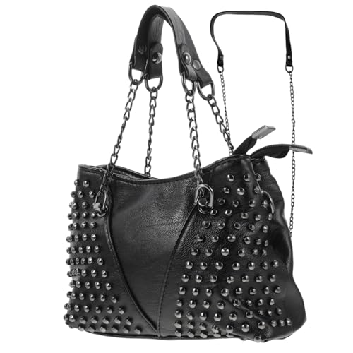 Paquet bandoulière à rivets résolvant le manque de place des pochettes