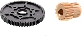 ROJDFCNBW Engranajes de transmisión de Potencia, Piñón de Motor de 14 Dientes, 0,5 m, Metal, plástico, Amarillo y Negro, Paquete de 2