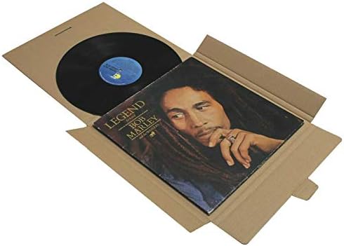 STRONG 12" LP SINGLE RECORD VINYL MAILERS SHIPPING POSTAL CARDBOARD BOXES (50, BROWN)