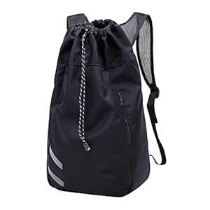 Black Temptation Große Kapazitäts-Basketball-Tasche, Trainingspaket, Drawstring-Rucksack
