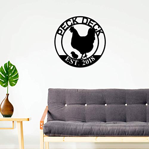 Our Little Coop Sign Metal Sign, Chicken Coop Sign, Metal Chicken Coop Sign, Personalized Chicken Coop Sign, Metal Wall Art #TOP5