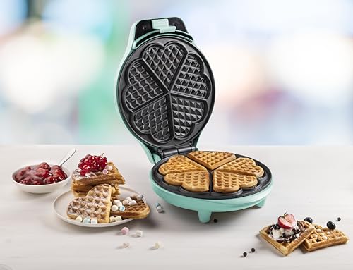 Bestron ASW217MBS Waffle Maker, Alloy Steel, Color: green