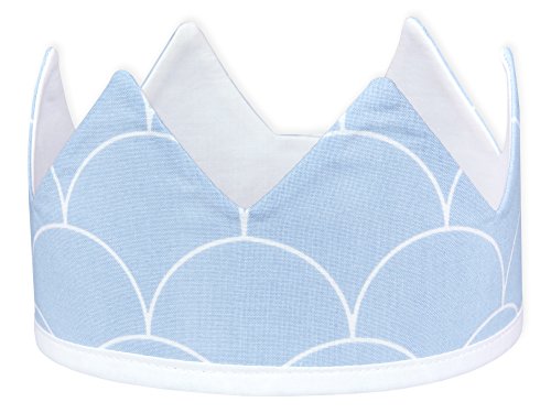 Force Kids Décoration Plastique Couronne halbkreise Blanc sur Bleu Pastel Cover