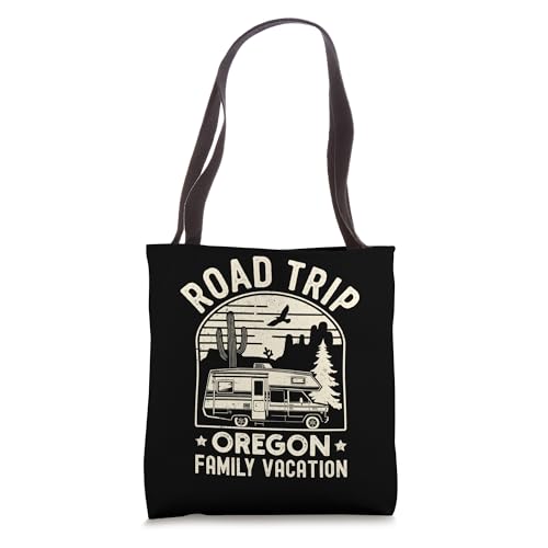 Oregon Road Trip USA RV Camping Tote Bag