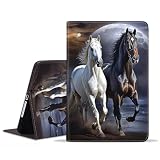 JDHJFBFJNP for iPad Mini 5/Mini 4 Case, iPad Mini 1/2/3 Case, Premium PU Leather Stand Folio Cover with Auto Sleep/Wake for iPad Mini 5th/4th Gen, Running Horse