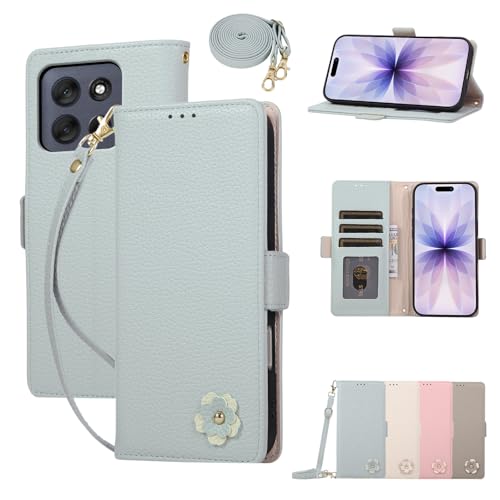 Rosbtib �p�� Motorola Moto G66j 5G �P�[�X �蒠�^ �V�����_�[ ������ �X�}�z�P�[�X Moto G66y 5G �P�[�X �蒠�^ �I�V���� ���z�^ �J�[�h���[ �g�уP�[�X ���g���[��g66j �P�[�X�J�o�[ �X�g���b�v�t�� �X�^��