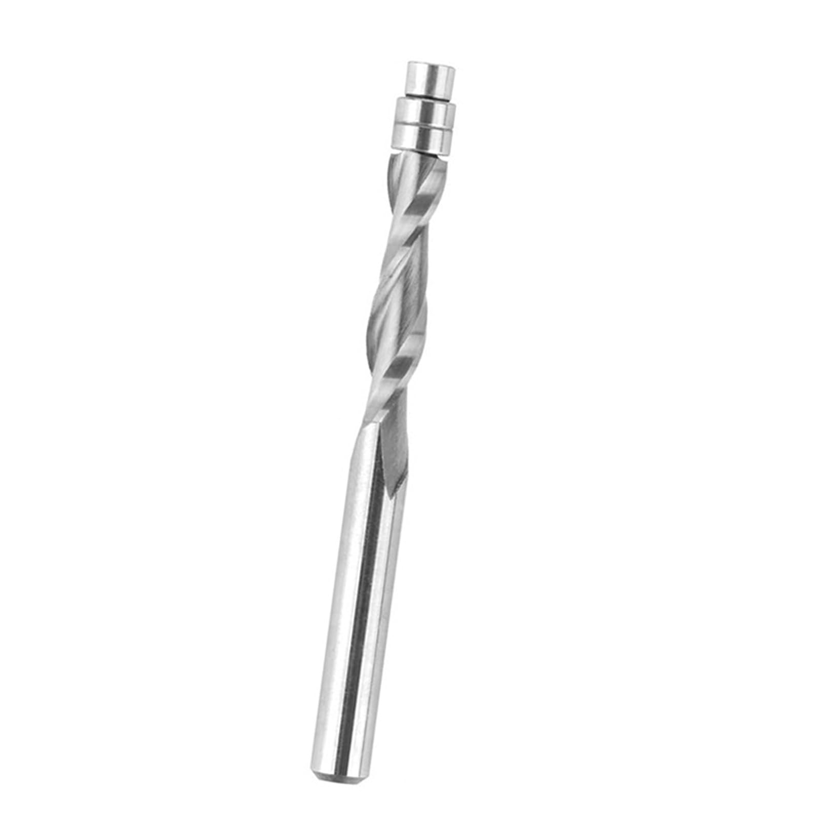 Alloy Spirals Trimming Router Bit Flush Cutter Double Flutes Enhances Chip Removal and Heat Dissipation for Extended Use Spirals Router Bit