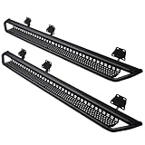 Tiezful Running Boards Compatible with Dodge Ram 1500 New Body Crew Cab 2019 2022 2023 2024 2025, Off-Road Drop Side Steps, Black Carbon Steel Step Bars Rails Rock Sliders(Do Not Fit Ram Classic)