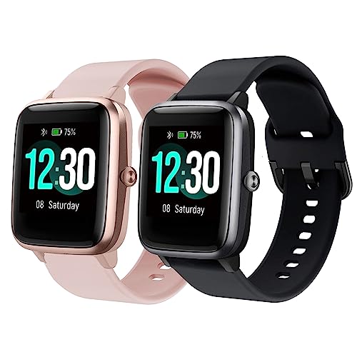 Harikiri Bracelet Montre Connectée pour ID205L,19mm Silicone Bracelet pour Veryfitpro, fitness,GRV,Willful,Popglory,Blackview,ID205S ID205G ID215G ID216 SW020...