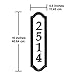 Whitehall Products Nite Bright Address Sign, 16