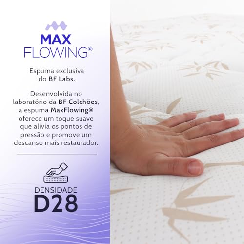Colchão Casal a Vácuo Dupla Face Molas Ensacadas 138x188cm BF Colchões
