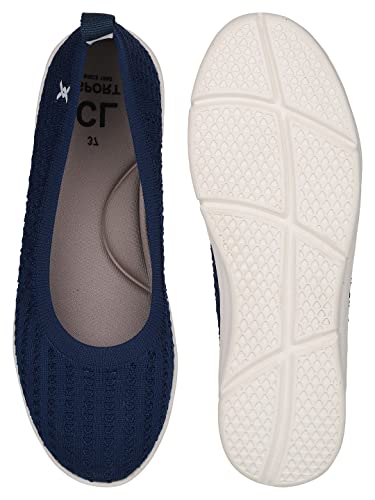 Image of Carlton London Women's Fly Knit Comfort Slip-On Ballet Flats