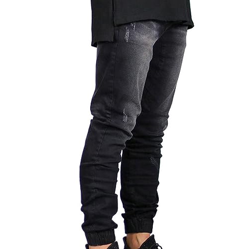 Pantalon en jean confortable déchiré style décontracté pour sorties - 7