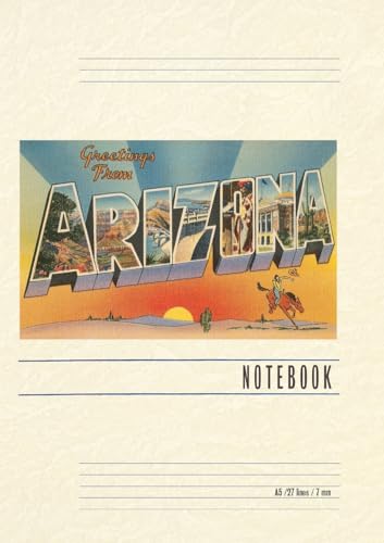 Vintage Lined Notebook Greetings from Arizona