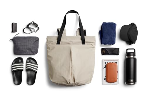 Bellroy Lite Totepack (18 liter lightweight tote bag and backpack, for beach, travel and every day) - Ash