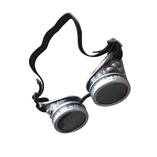Cyber Lunettes de soudage vintage style Steampunk pour déguisement, bronze Cover
