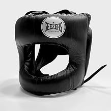 Geezers Elite Pro Bar Faced Headguard   Premium Leather, All-Round Protection & Enhanced Vision, 11 Colours, One Size Fits All