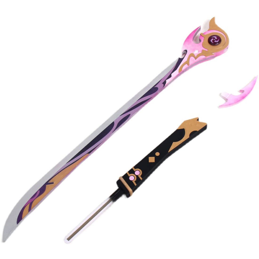 Fro Kpop Demon Hunters Accessoire D'arme De Cosplay Pour Mira Glaive Spear Longue Epee Danime Accessoire De Costume Dhalloween Violet