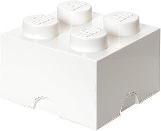 N/A LEGO Storage Brick 4 5.6 L Storage Box with Lid White