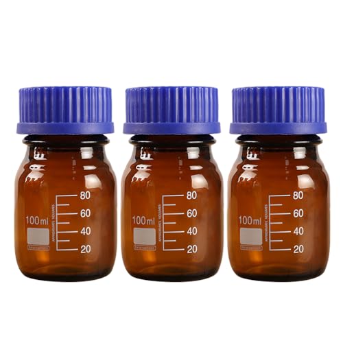 lab reagent bottles