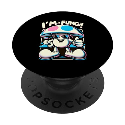 Funny Fungi I'm a Fun Guy Funghi Umorismo PopSockets PopGrip Intercambiabile