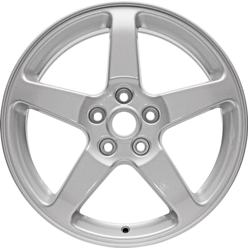 17x7 inch Aluminum Wheel Rim for 2005-2009 Pontiac G6 Painted SIlver 5-110mm 5 Spokes